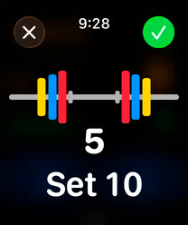 Plates are loaded onto a barbell.