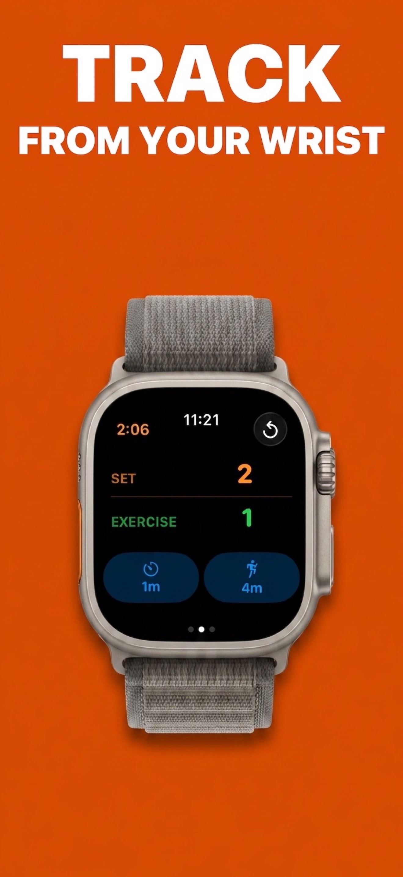 What's My Set on Apple Watch showing set tracking from the wrist
